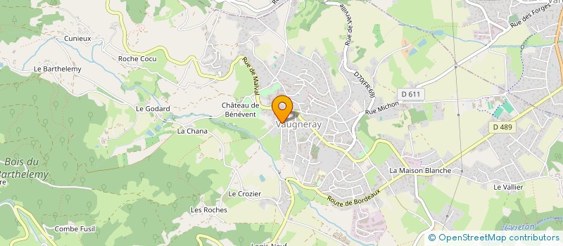 localisation de l'entreprise MADAME CAROLE DUPONT  VAUGNERAY