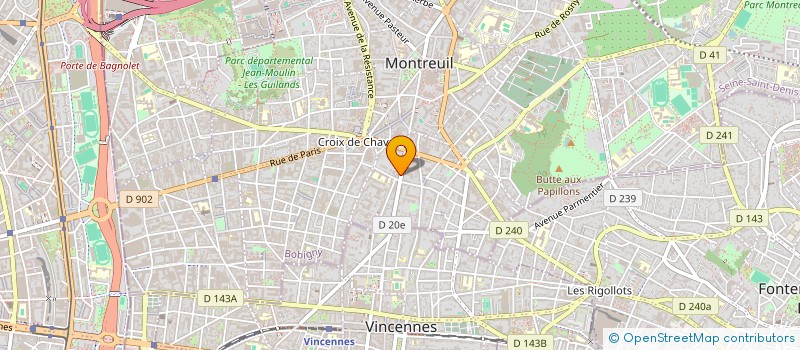 localisation de l'entreprise MADAME CAROLE DUPRE à MONTREUIL