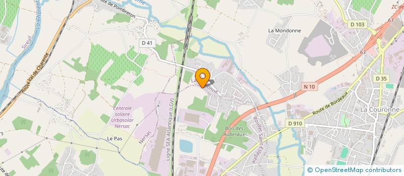 localisation de l'entreprise MADAME CAROLE DUPUY à LA COURONNE