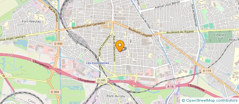 localisation de l'entreprise MADAME CAROLE DUQUENOY  CALAIS