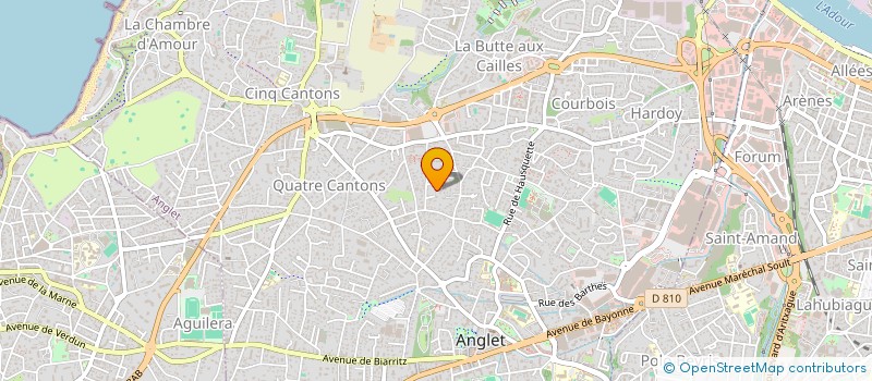 localisation de l'entreprise MADAME CAROLE DURAND à ANGLET