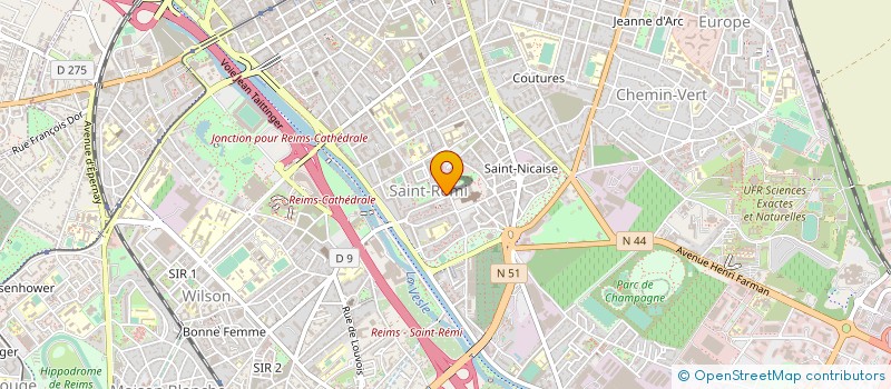 localisation de l'entreprise MADAME CAROLE DUROT  REIMS