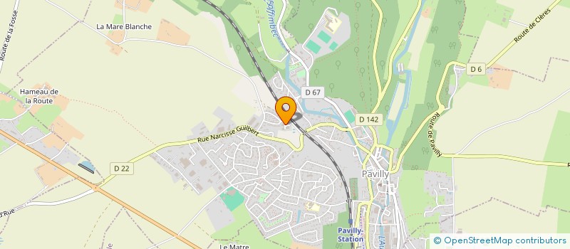 localisation de l'entreprise MADAME CAROLE-ELISE CAPRON  PAVILLY