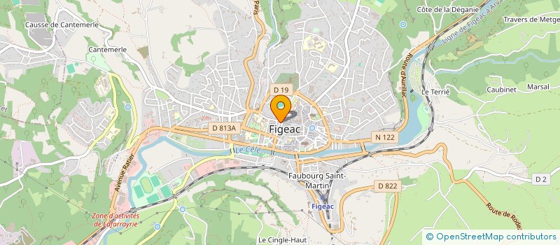 localisation de l'entreprise MADAME CAROLE ESCULIE à FIGEAC
