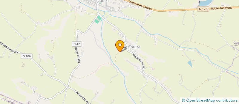 localisation de l'entreprise MADAME CAROLE FAUGE  CUQ-TOULZA