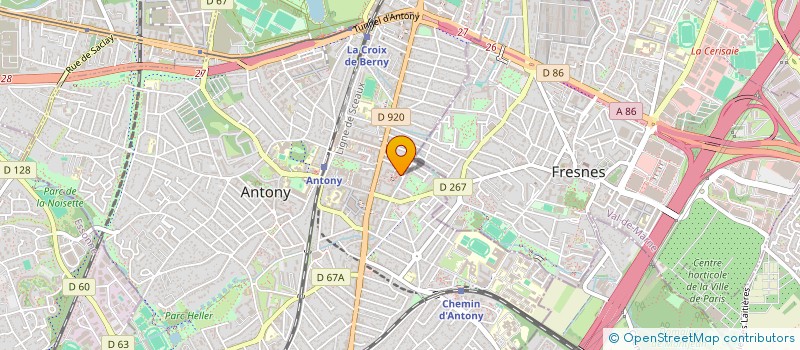 localisation de l'entreprise MADAME CAROLE FEKETE à ANTONY