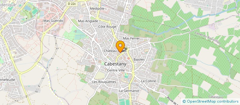 localisation de l'entreprise MADAME CAROLE FHAL  CABESTANY