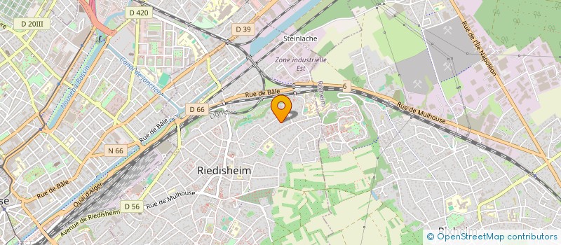 localisation de l'entreprise MADAME CAROLE FISCHER  RIEDISHEIM