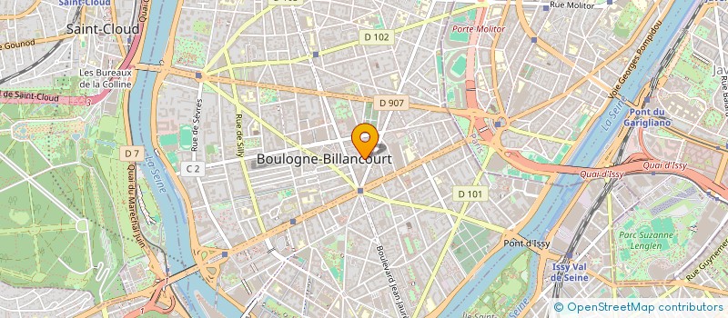 localisation de l'entreprise MADAME CAROLE FLAMION à BOULOGNE-BILLANCOURT