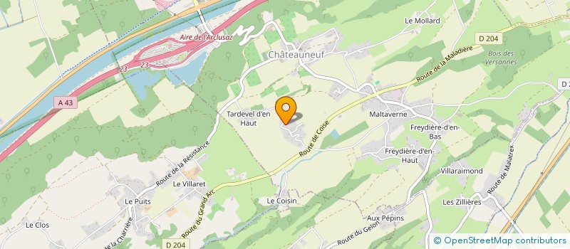 localisation de l'entreprise MADAME CAROLE FOURNIER  CHATEAUNEUF