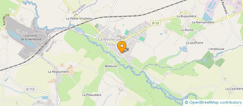 localisation de l'entreprise MADAME CAROLE GABORIT  LA MEILLERAIE-TILLAY