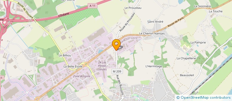 localisation de l'entreprise MADAME CAROLE GARNAUD  THOUARE-SUR-LOIRE