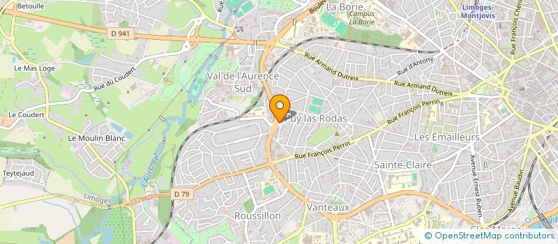 localisation de l'entreprise MADAME CAROLE GARREAUD à LIMOGES
