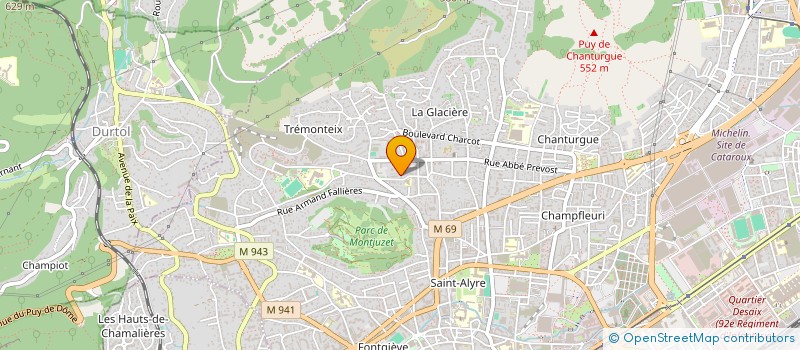 localisation de l'entreprise MADAME CAROLE GASSET  CEBAZAT