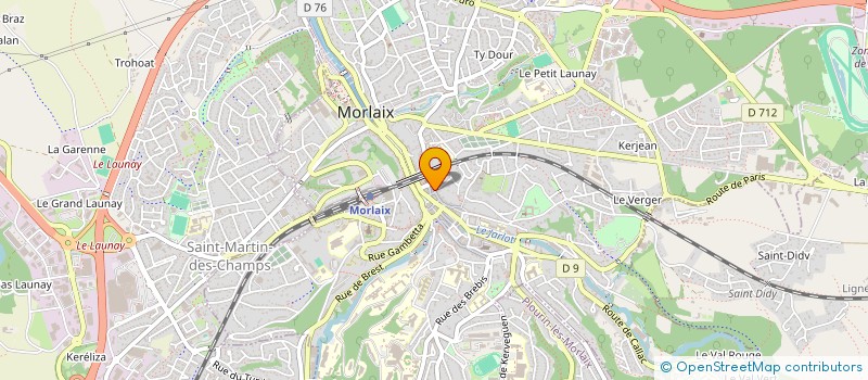 localisation de l'entreprise MADAME CAROLE GAUDAIRE  MORLAIX