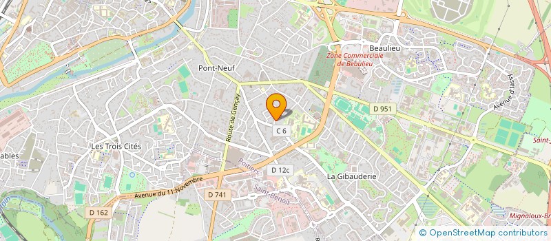 localisation de l'entreprise MADAME CAROLE GAUTHIER à POITIERS