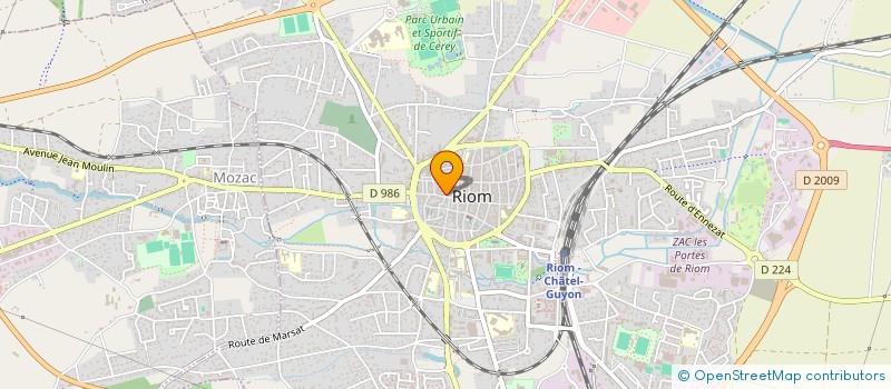 localisation de l'entreprise MADAME CAROLE GAUTHIER  RIOM