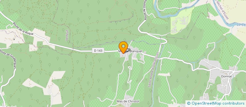 localisation de l'entreprise MADAME CAROLE GAYRAUD  SAINT-ANDRE-D OLERARGUES