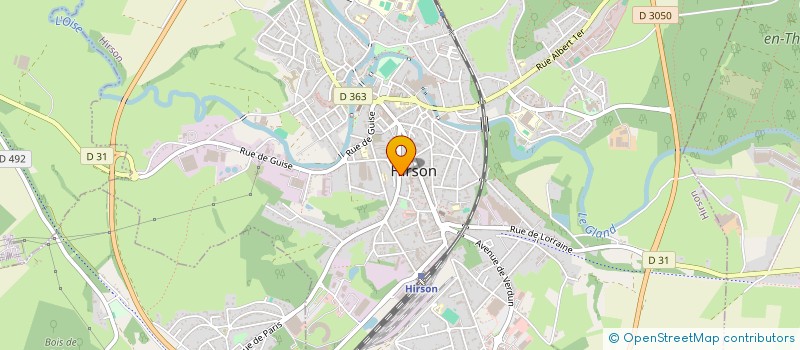 localisation de l'entreprise MADAME CAROLE GEORGES à HIRSON