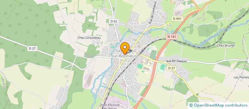 localisation de l'entreprise MADAME CAROLE GERVAIS à CHASSENEUIL-SUR-BONNIEURE