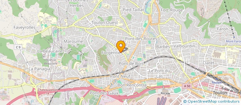 localisation de l'entreprise MADAME CAROLE GICQUEL à TOULON