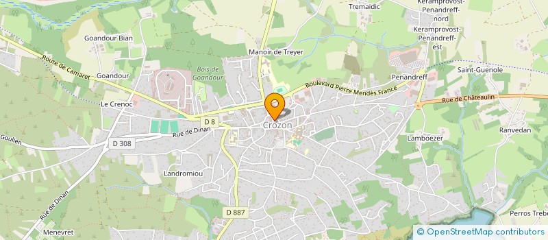 localisation de l'entreprise MADAME CAROLE GILLET  CROZON