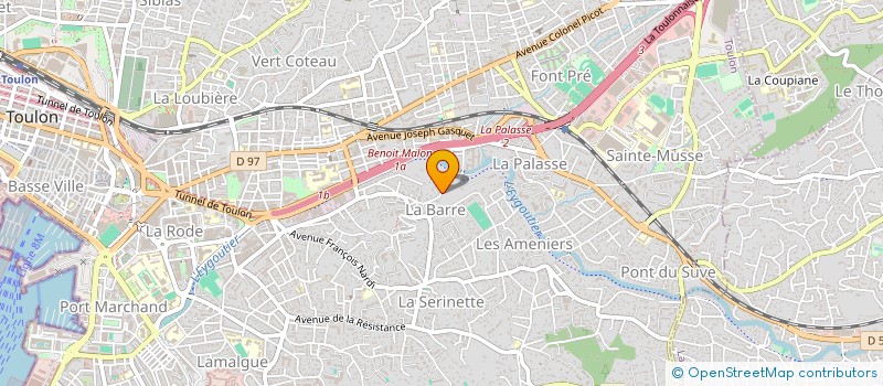 localisation de l'entreprise MADAME CAROLE GLIZE  TOULON