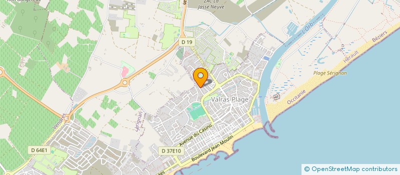 localisation de l'entreprise MADAME CAROLE GLORIA  VALRAS-PLAGE