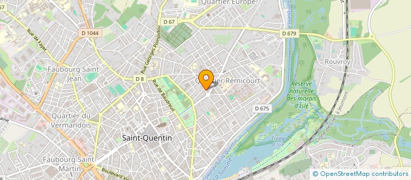 localisation de l'entreprise MADAME CAROLE GODET  SAINT-QUENTIN
