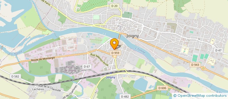 localisation de l'entreprise MADAME CAROLE GODINOU à JOIGNY
