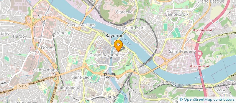 localisation de l'entreprise MADAME CAROLE GOMAND  BAYONNE