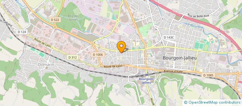 localisation de l'entreprise MADAME CAROLE GONON à BOURGOIN-JALLIEU