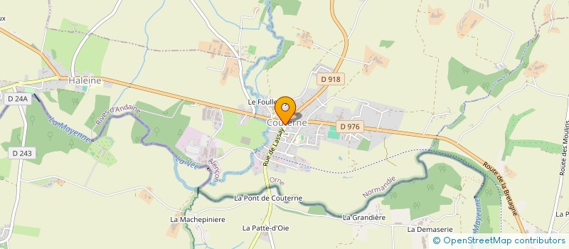 localisation de l'entreprise MADAME CAROLE GOUAS à RIVES D'ANDAINE