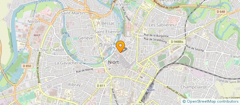 localisation de l'entreprise MADAME CAROLE GOUDEAU à NIORT
