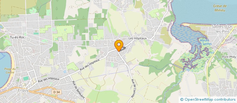 localisation de l'entreprise MADAME CAROLE GOUJON  ERQUY