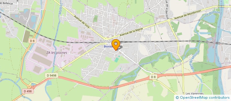 localisation de l'entreprise MADAME CAROLE GOUTTE  BONSON