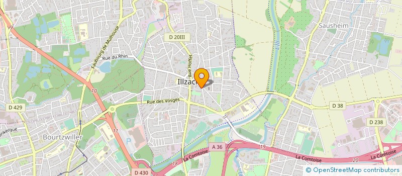 localisation de l'entreprise MADAME CAROLE GRADELET  ILLZACH