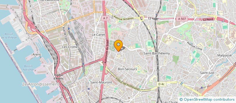 localisation de l'entreprise MADAME CAROLE GRIMALDI à MARSEILLE