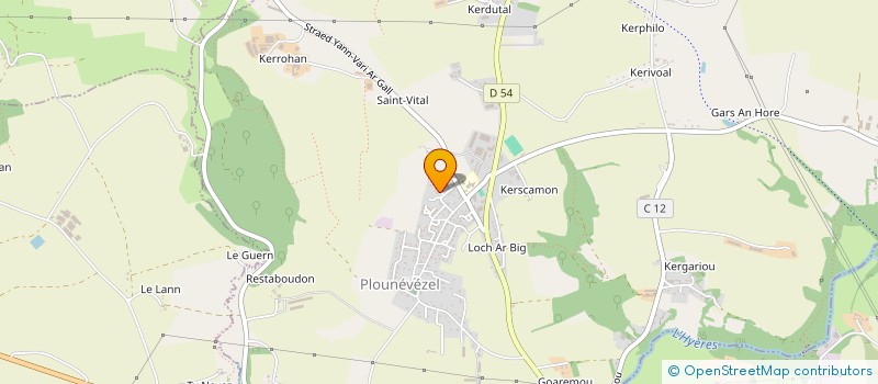 localisation de l'entreprise MADAME CAROLE GUENVEUR  PLOUNEVEZEL