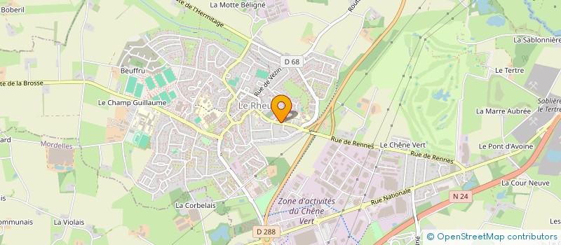 localisation de l'entreprise MADAME CAROLE GUETRON  LE RHEU