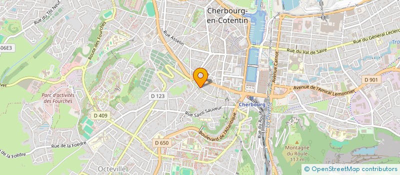 localisation de l'entreprise MADAME CAROLE GUILBERT  CHERBOURG-EN-COTENTIN