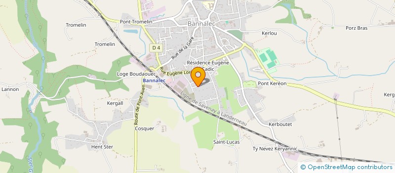 localisation de l'entreprise MADAME CAROLE GUILLAMET  BANNALEC