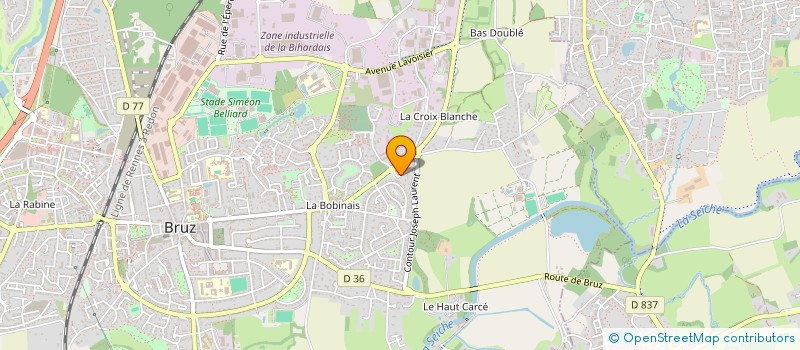 localisation de l'entreprise MADAME CAROLE GUILLARD  BRUZ