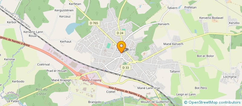 localisation de l'entreprise MADAME CAROLE GUILLEMOT  LANDEVANT