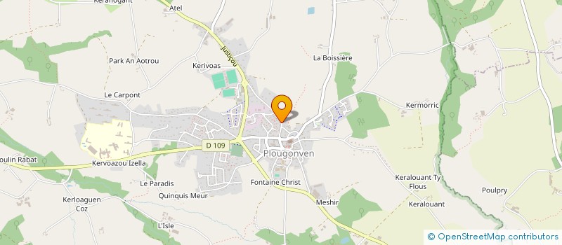 localisation de l'entreprise MADAME CAROLE GUILLOUX  PLOUGONVEN