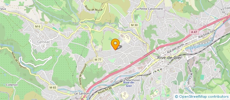 localisation de l'entreprise MADAME CAROLE GUINAND à RIVE-DE-GIER