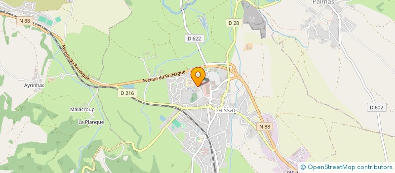 localisation de l'entreprise MADAME CAROLE GUSTAVO  LAISSAC-SEVERAC L'EGLISE