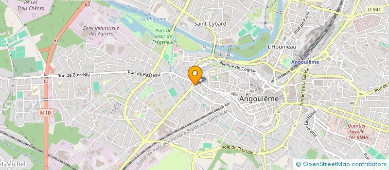localisation de l'entreprise MADAME CAROLE GUY à ANGOULEME