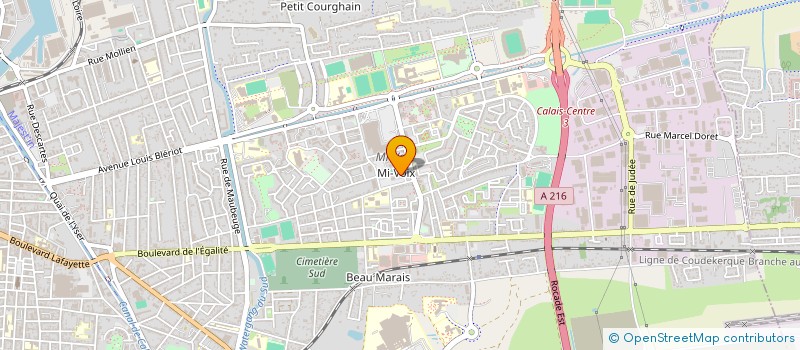 localisation de l'entreprise MADAME CAROLE HABERBUSCH  CALAIS