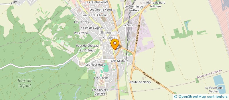 localisation de l'entreprise MADAME CAROLE HARDY  BRIENNE LE CHATEAU